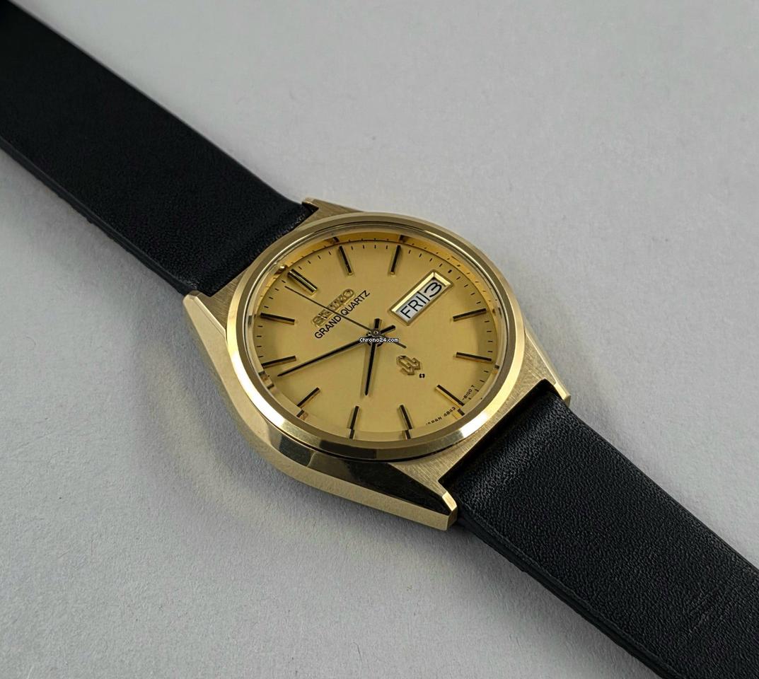 Seiko Grand Quartz 4843-8110 Cap Gold 4843-8110 for $787 for sale