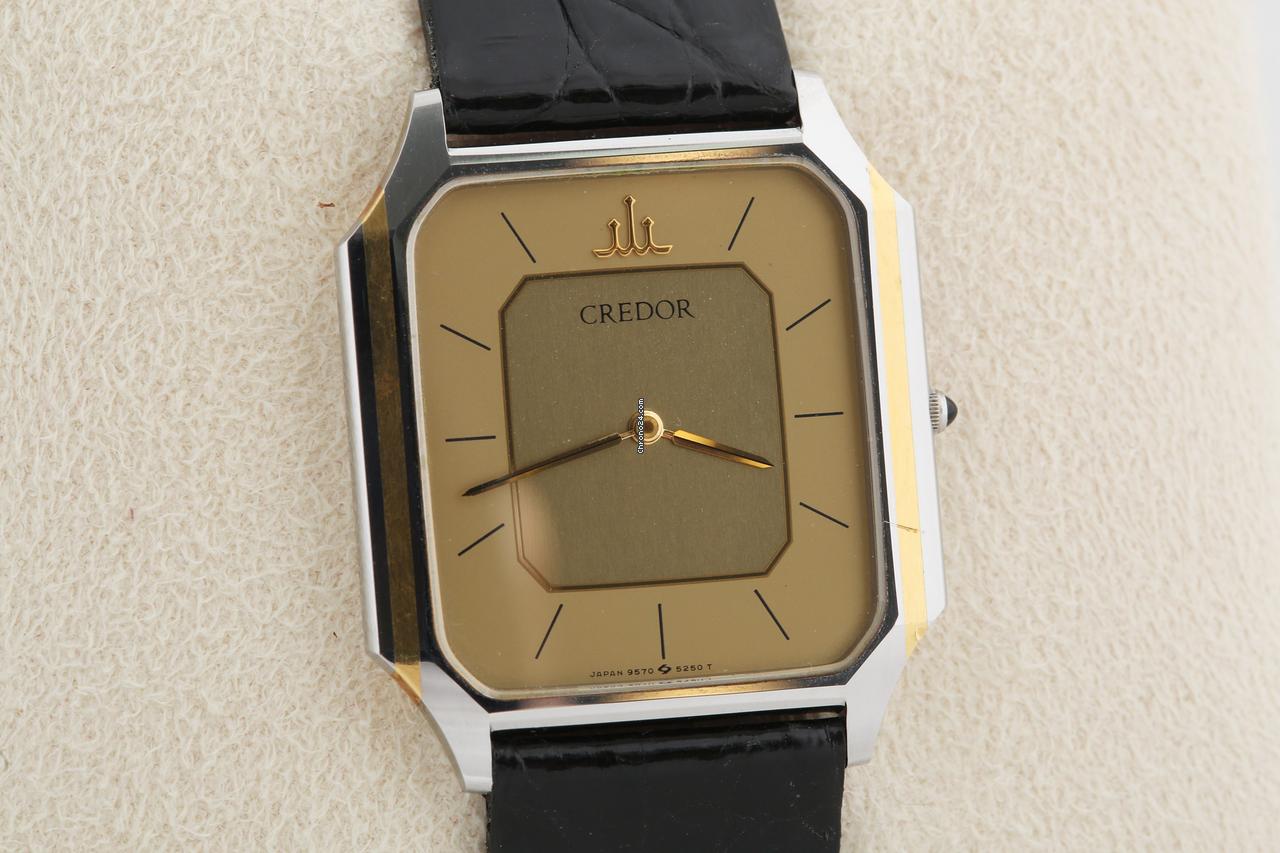 Seiko Credor Two Tone Gold Dial 18K Gold Bezel Quartz for £493 for