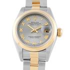 Rolex Lady-Datejust Slate Roman Dial Two-Tone Oyster Watch 79163