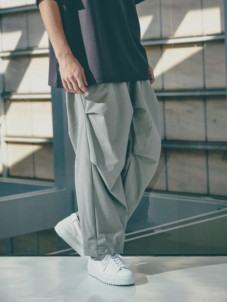 AH ABAHOUSE】360°ストレッチ パラシュートパンツ｜ABAHOUSE GRAY