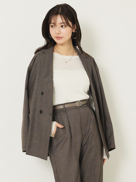 セットアップ対応】グレンチェックジャケット｜abahouse mavie