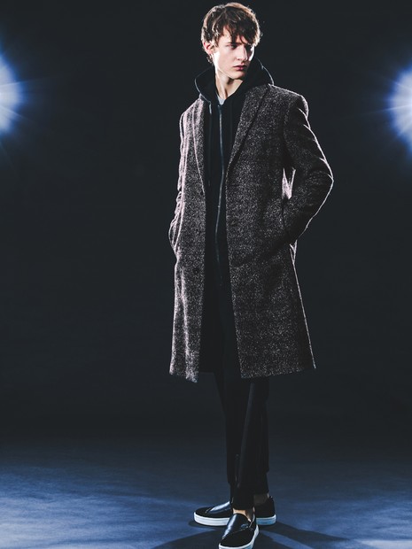 尾州産 ピークドラペル チェスターコート｜5351POUR LES HOMMES / 5351