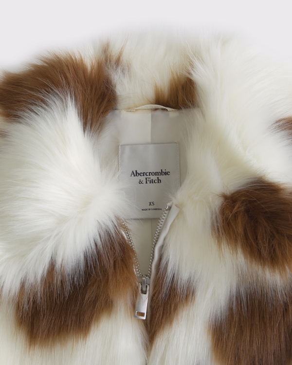 Women's Short Faux Fur Coat | Women's Clearance | Abercrombie.com