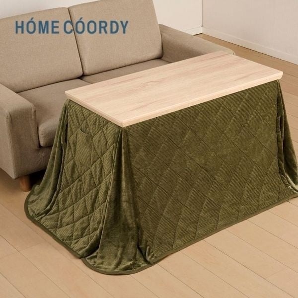 ホームコーディ USBコンセント付き 高さが変えられるソファ前こたつ＋