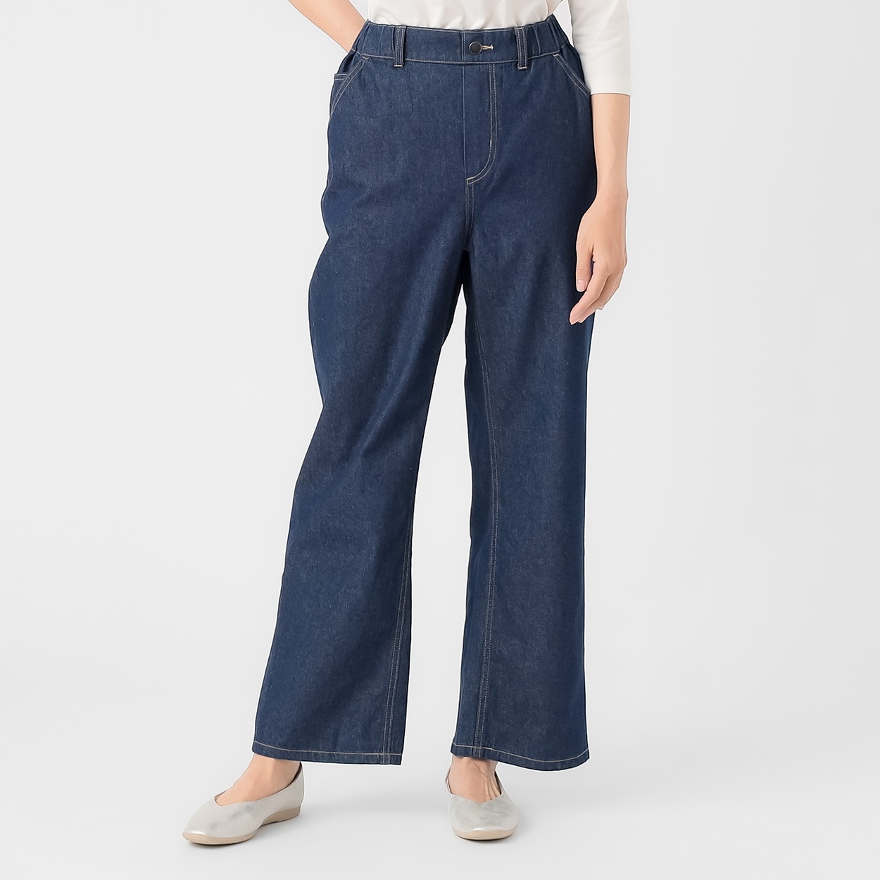 TVC(ティーヴィシー) コットン100% ライトオンス イージーワイドデニム