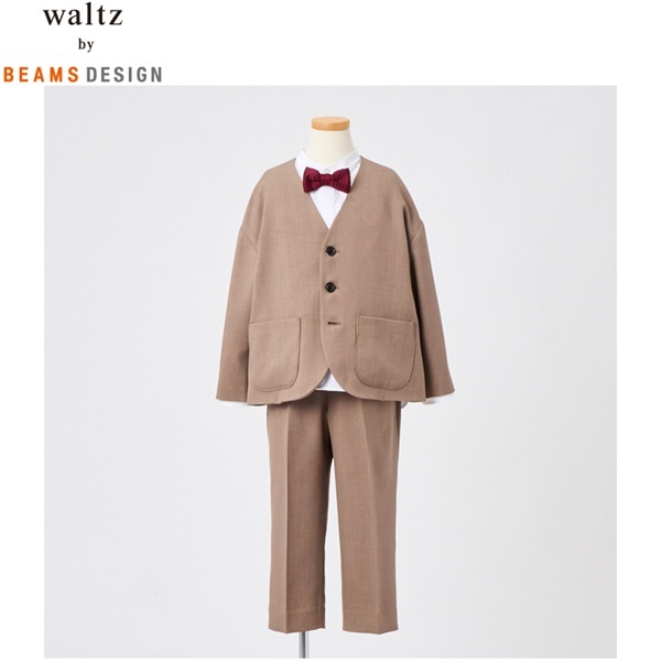 waltz by BEAMS DESIGN ノーカラージャケットスーツ キッズ 男の子
