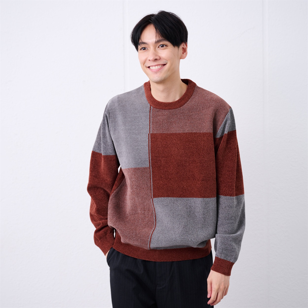 TVC(ティーヴィシー) ハイゲージモール ブロックチェックプルオーバー