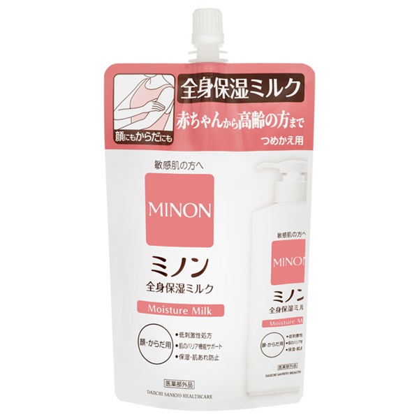 ミノン 全身 保湿 ミルク つめかえ 320ml ミノン MINON 第一三共ヘルス