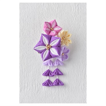 つまみ細工キット彩花ブローチ 紫 | イオンスタイルオンライン 衣料品