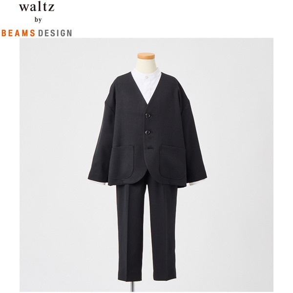 waltz by BEAMS DESIGN ノーカラージャケットスーツ キッズ 男の子