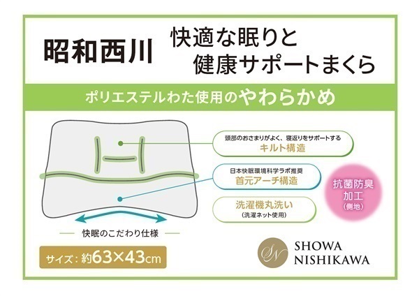 昭和西川 健康サポートまくら | イオンスタイルオンライン 衣料品