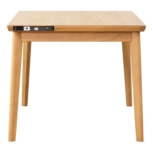 ホームコーディ 木のぬくもりを感じられる USBコンセント付き高脚