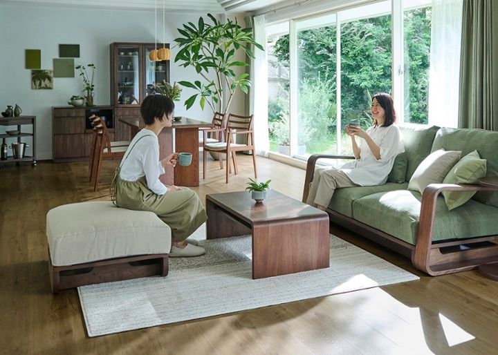 テン・ハイバックソファ オットマンv01 ～幅800mm・奥行650mm