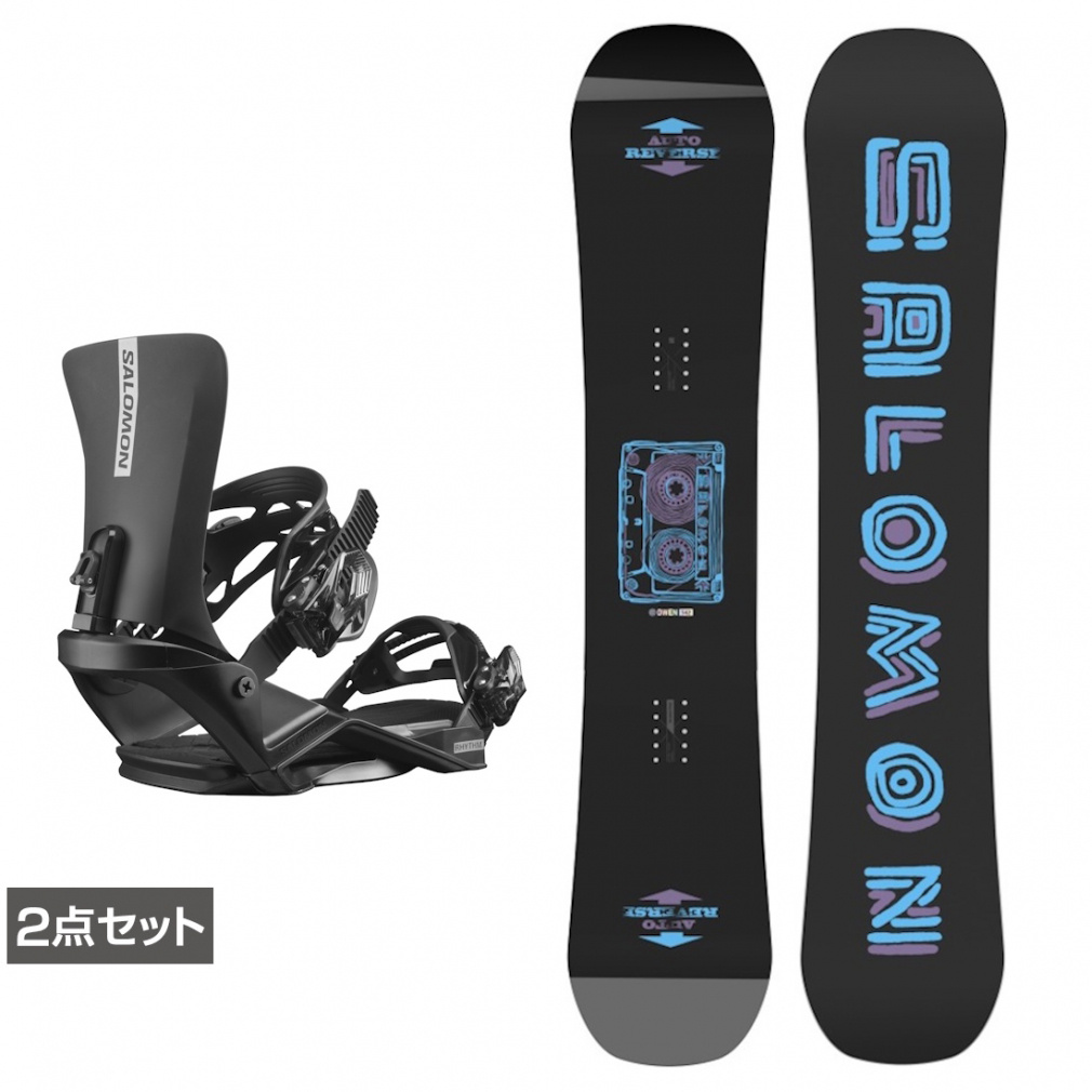 サロモン OWEN ＆ RHYTHM Black 板＋ビンディングセット スノーボード
