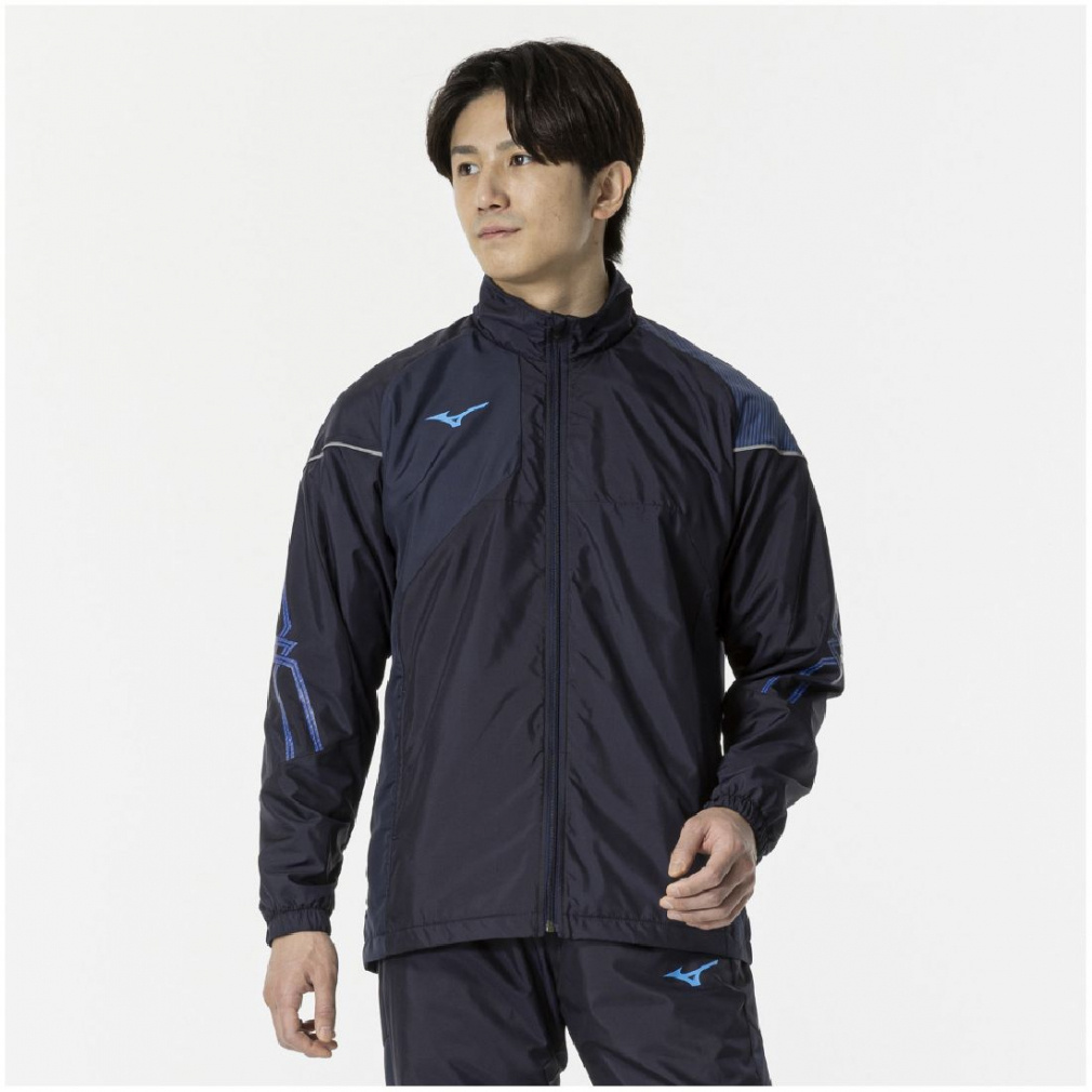 ミズノ メンズ ウインドジャケット MC-LINE ブレスサーモ裏地