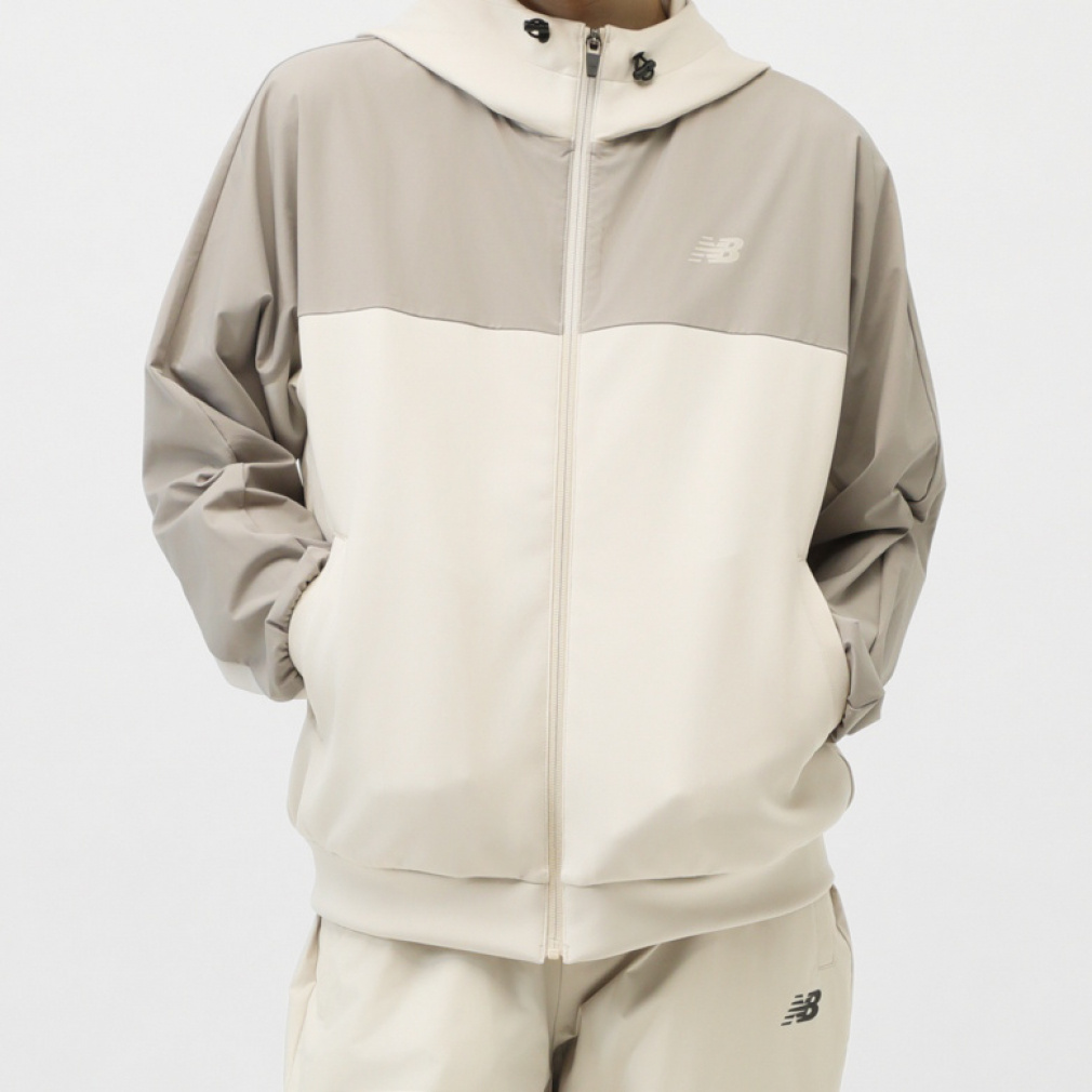 ニューバランス THE CITY レディース ニットジャケット ウーブンコンビ