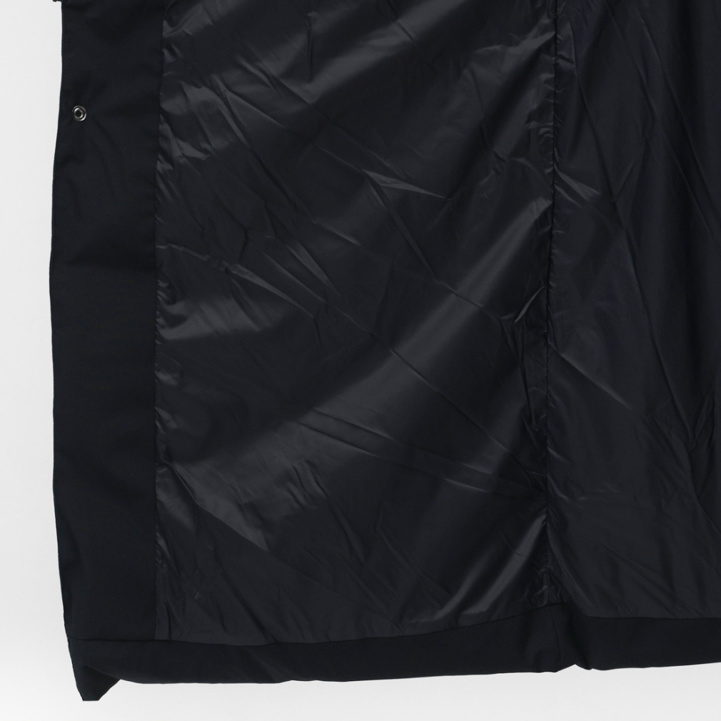 ティゴラ メンズ ベンチコート アルミ蓄熱パデッドフードロングコート