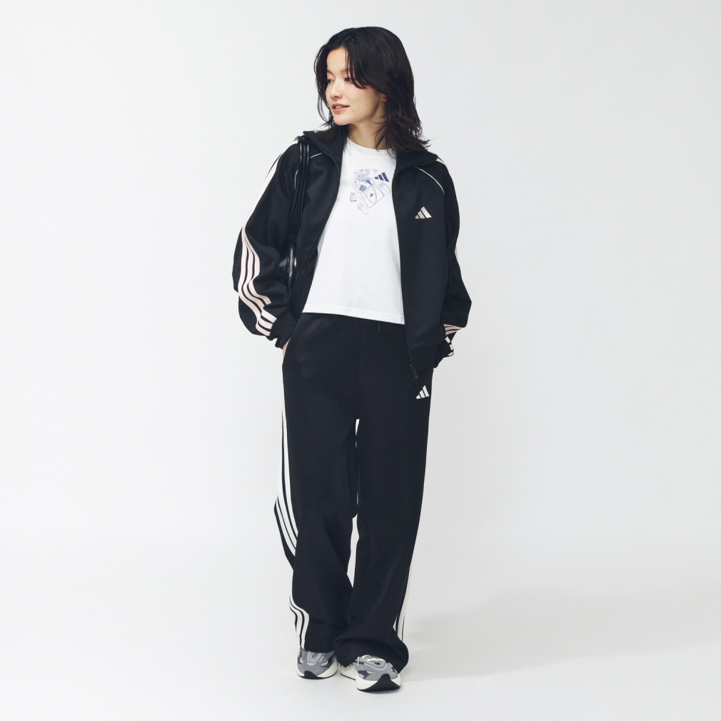 アディダス レディース ジャージ パンツ スタジアム スリーストライプ
