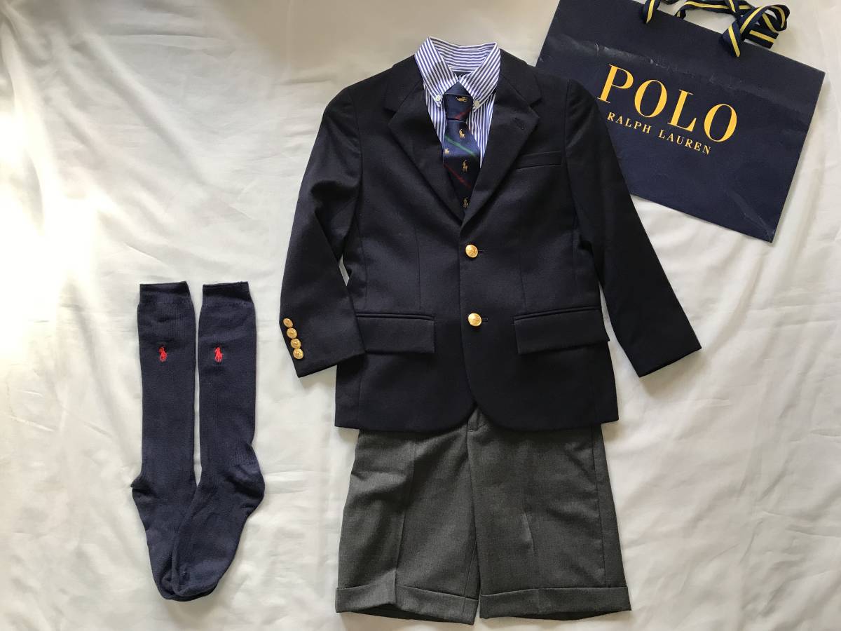 ラルフローレン男の子120 5点セットフォーマルスーツ卒園式入学式