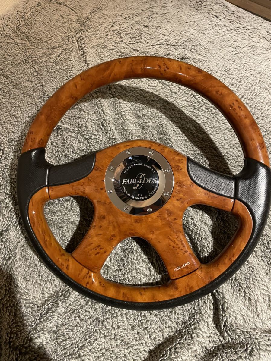 最終値下げFABULOUS ステアリング 5本スポーク ブラック 最終値下げ