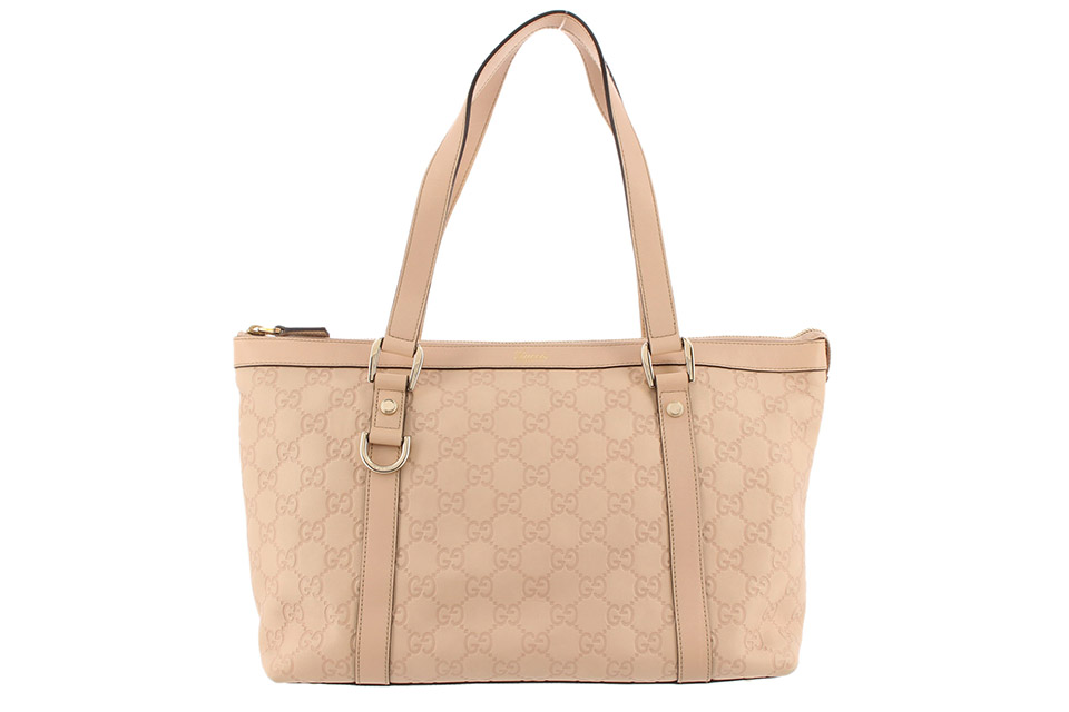 グッチシマ トートバッグ レザー ベージュ 141470