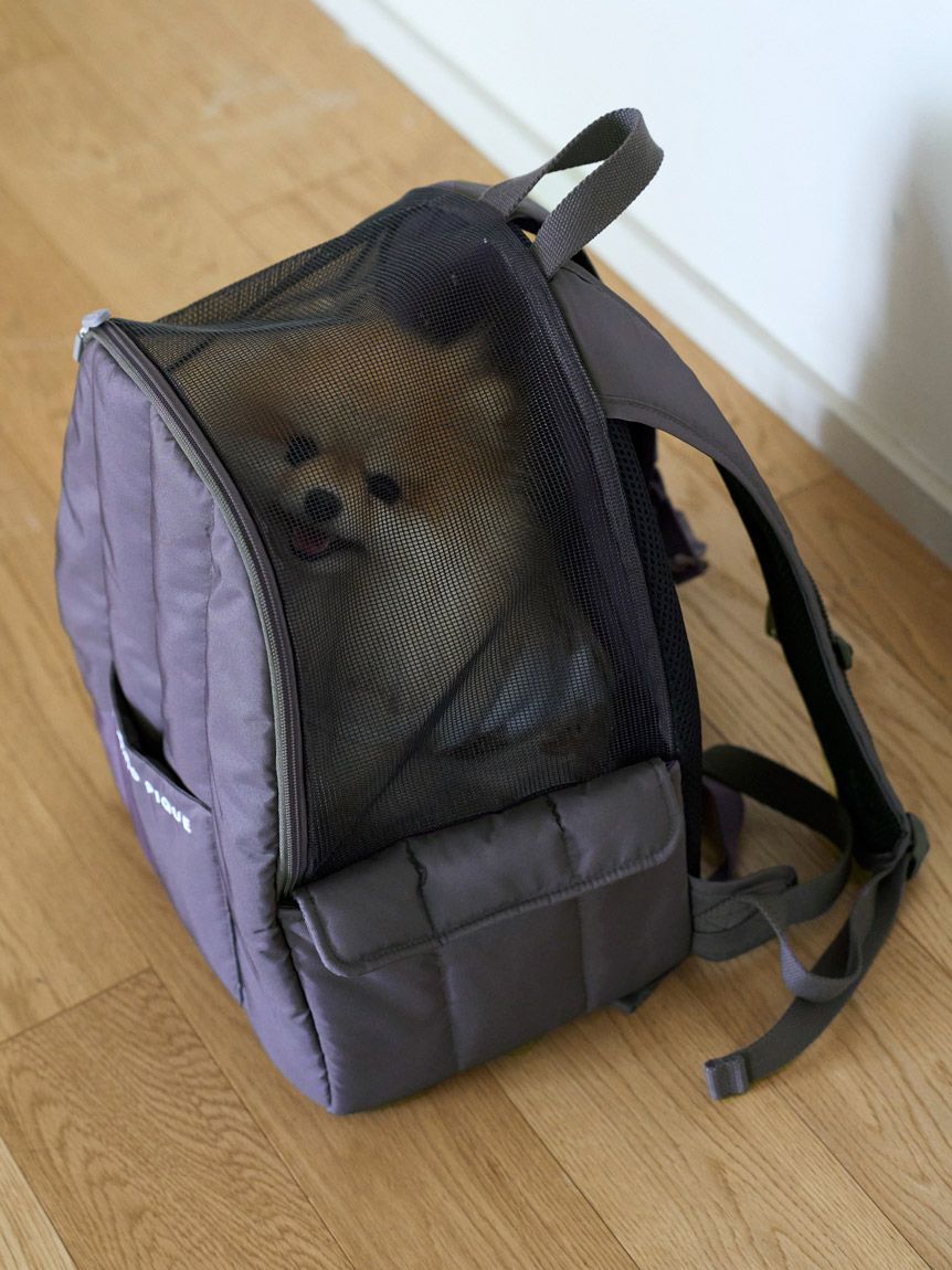 ARISAさま専用 ジェラートピケ メッシュ上部 キャリーバッグ