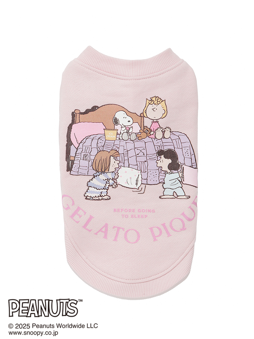 PEANUTS】【CAT&DOG】オリジナルアート 裏毛プルオーバー(ウェア