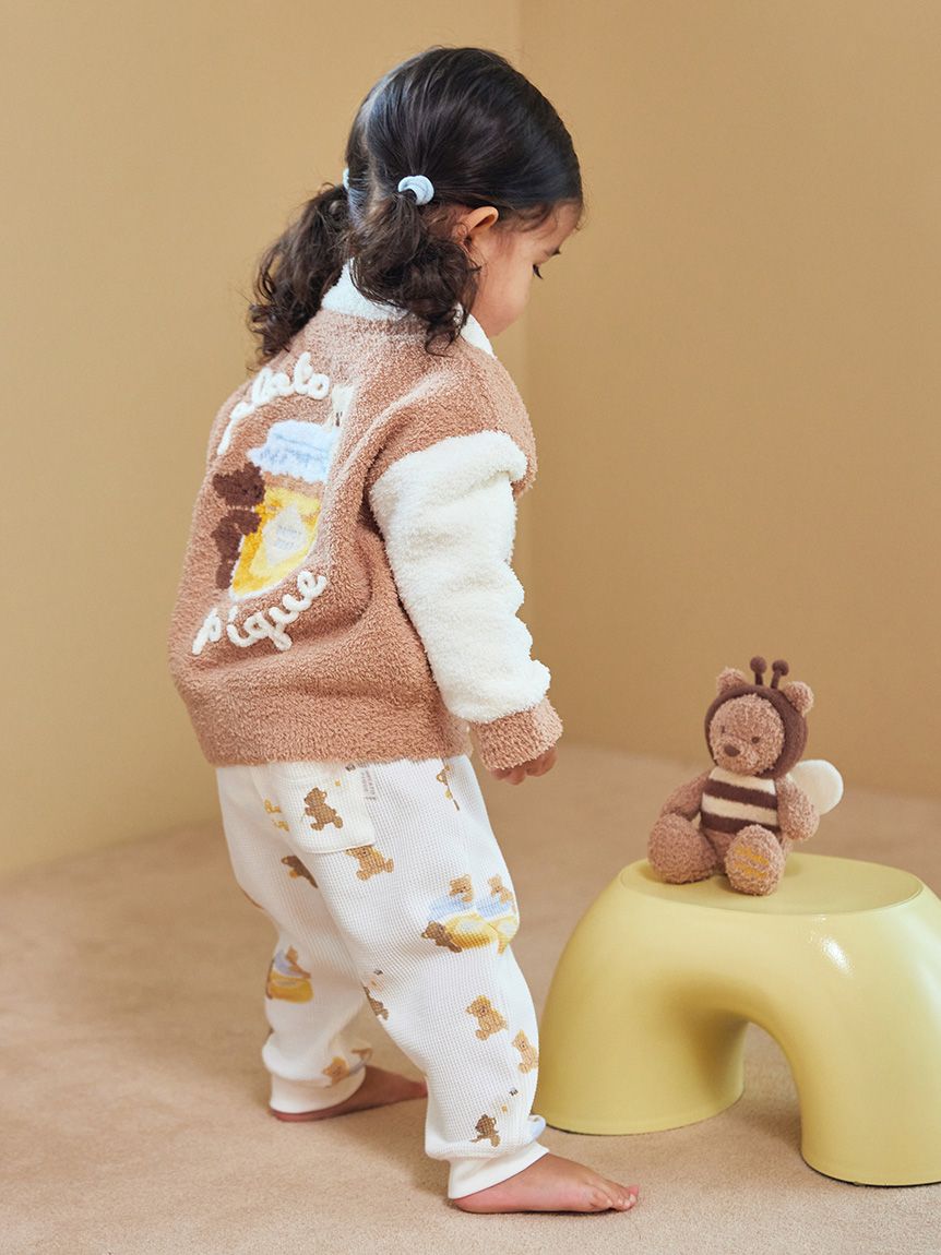 BABY】ベビモコはちみつベアピケジャン(ポンチョ・パーカ)｜ルーム