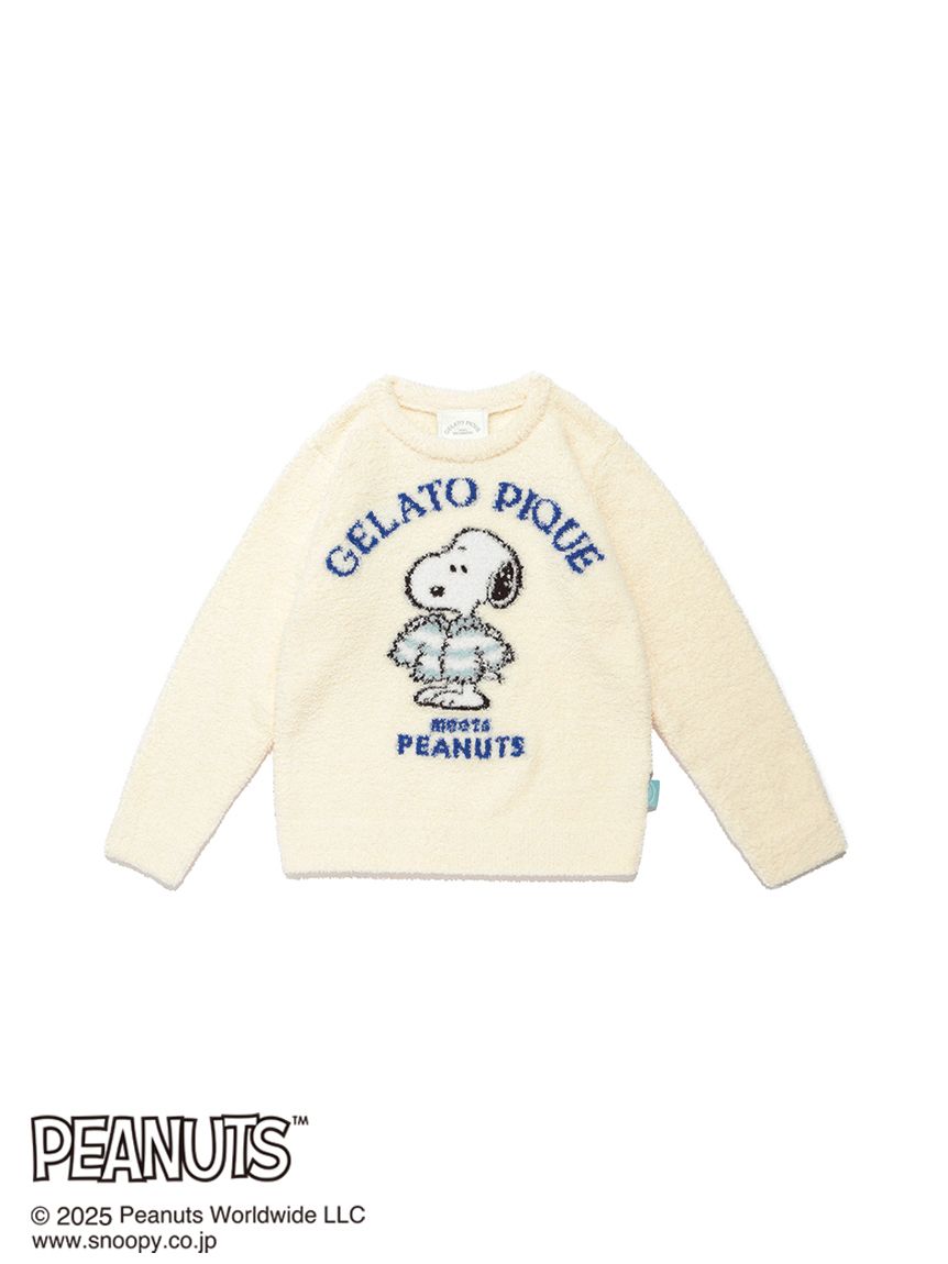PEANUTS】【JUNIOR】オリジナルアート ジャガードプルオーバー