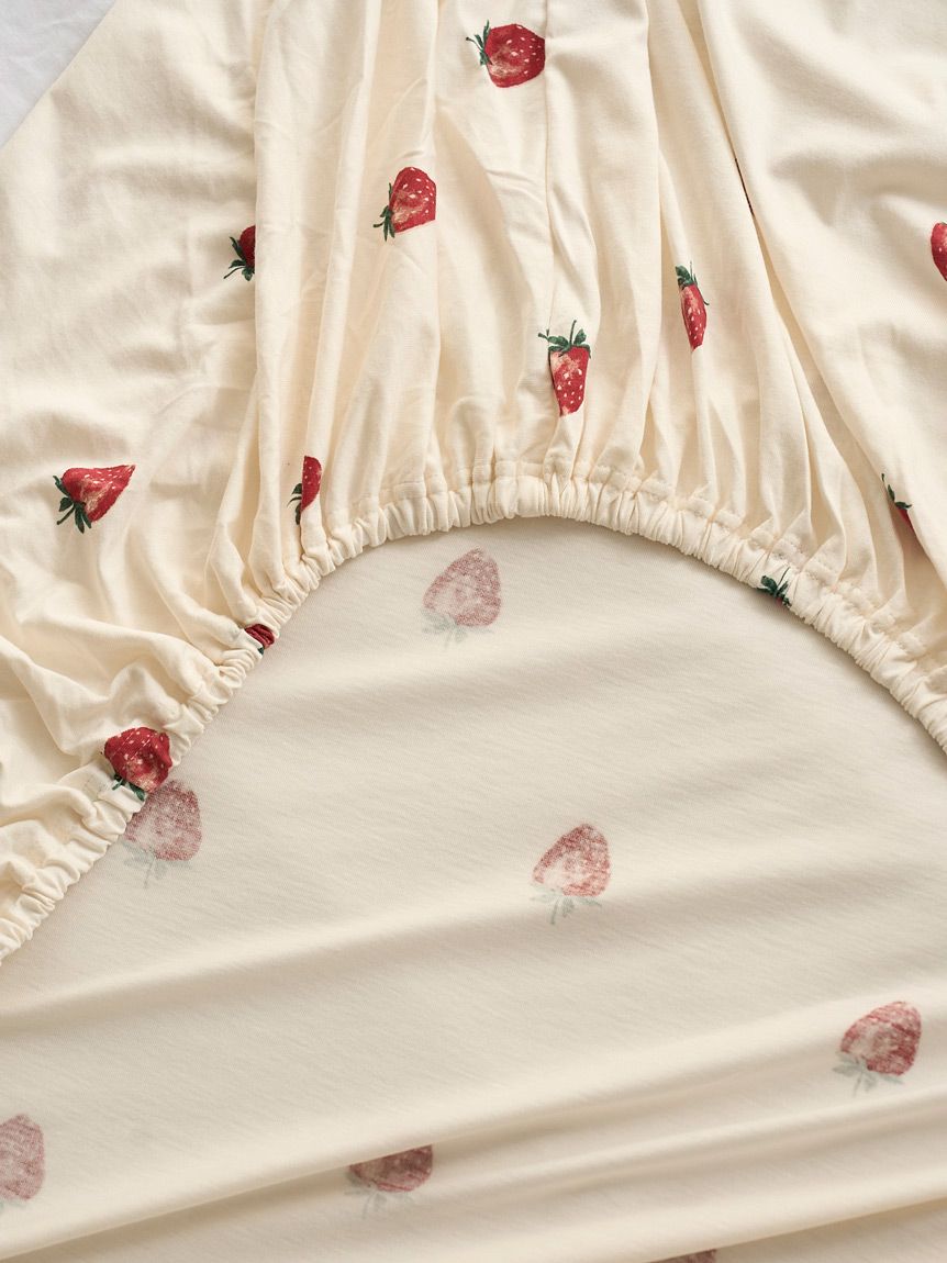 Sleep】ストロベリー柄3点セット（ダブル）(寝具セット)｜ルームウェア