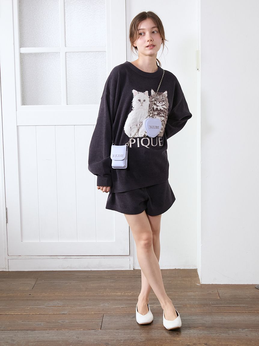 ツインキャットショートパンツ(ショートパンツ)｜ルームウェア