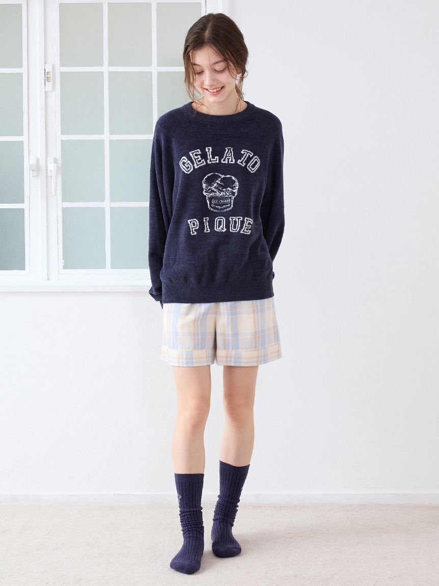 トラッドアイスクリームジャガードプルオーバー(ニットプルオーバー