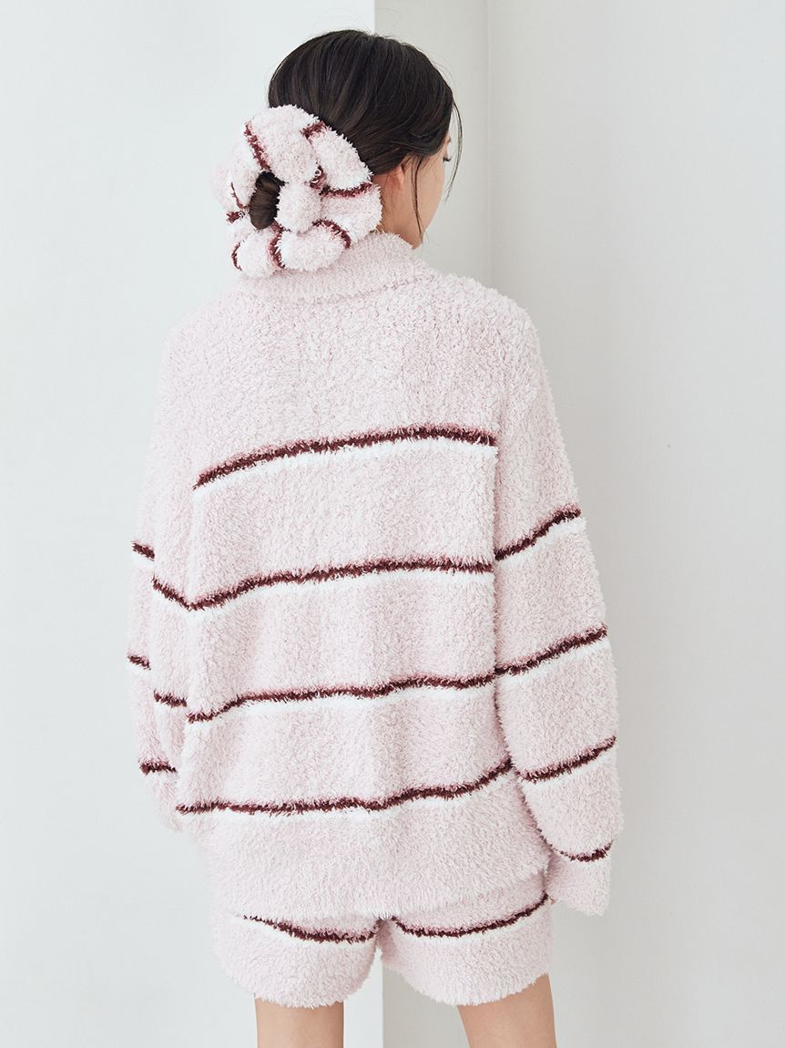 ジェラートボーダーポロ衿プルオーバー(ニットプルオーバー)｜ルーム