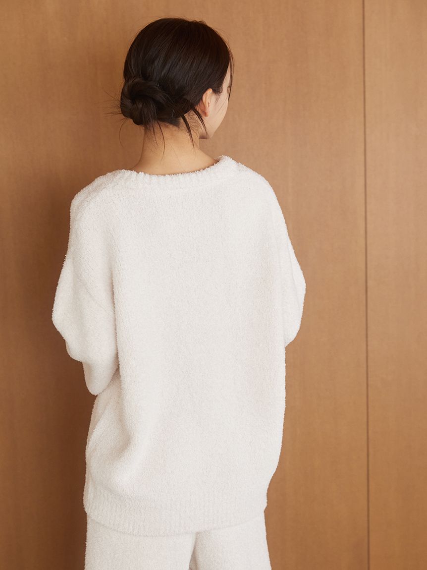 メランジストロベリージャガードプルオーバー(ニットプルオーバー