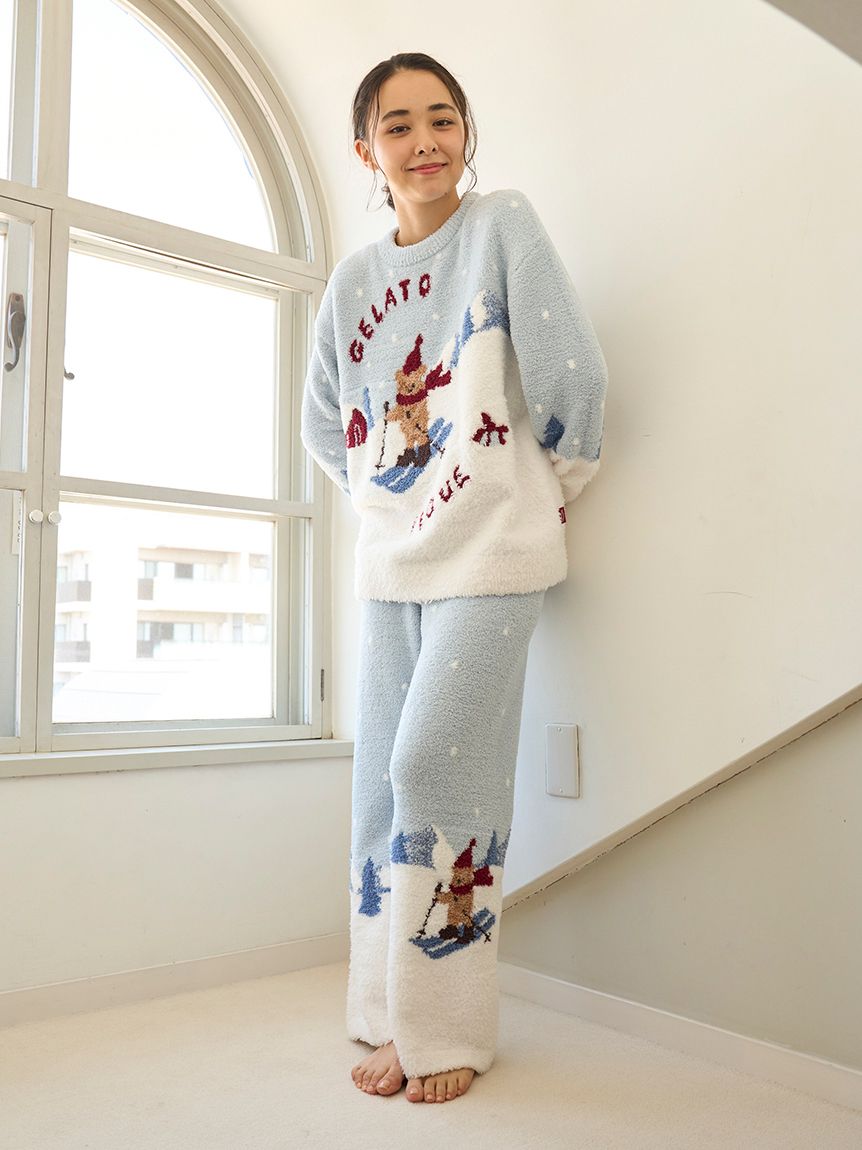 HOLIDAY】スキーベアジャガードプルオーバー(ニットプルオーバー