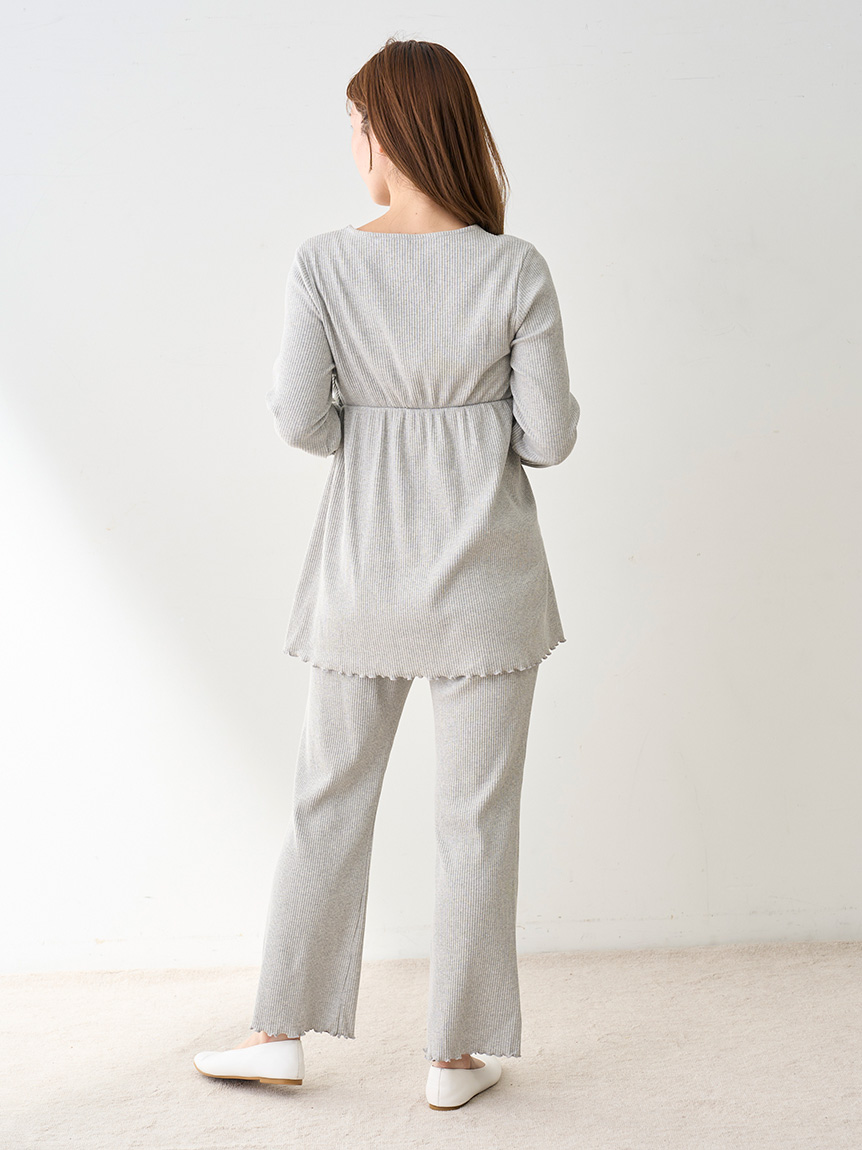 マタニティリブプルオーバー(カットソー・Tシャツ)｜ルームウェア