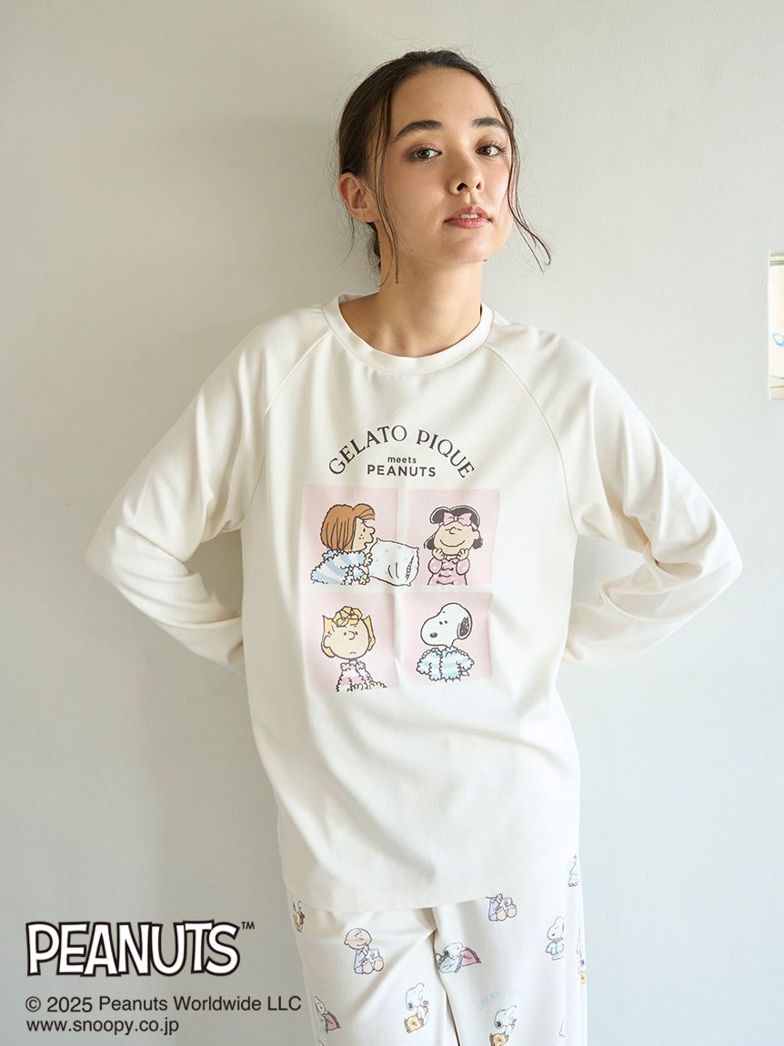 PEANUTS】オリジナルアート ワンポイントロンT(カットソー・Tシャツ