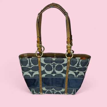 Coach signature denim tote - Gem