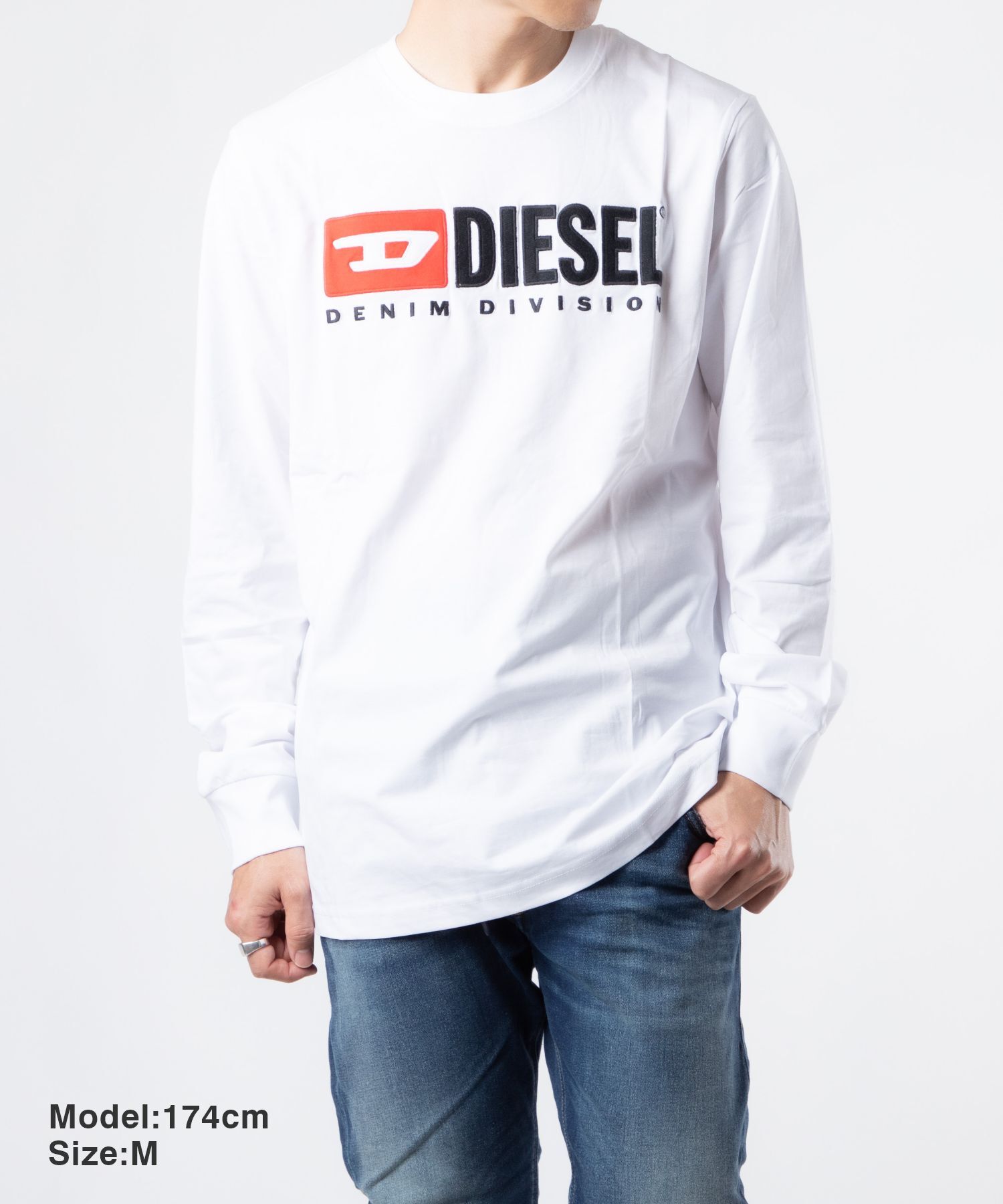 ディーゼル DIESEL A03768 0AAXJ Tシャツ メンズ トップス 長袖 ロンT