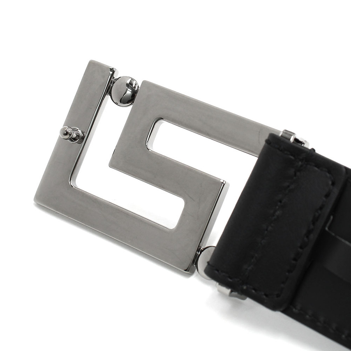 ヴェルサーチェ Versace ベルト グレカ 1013861 DVTP1 1B00E メンズ