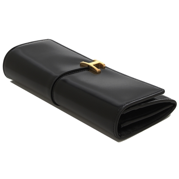 トッズ 長財布 T タイムレス ロゴ ブラック レディース TODS