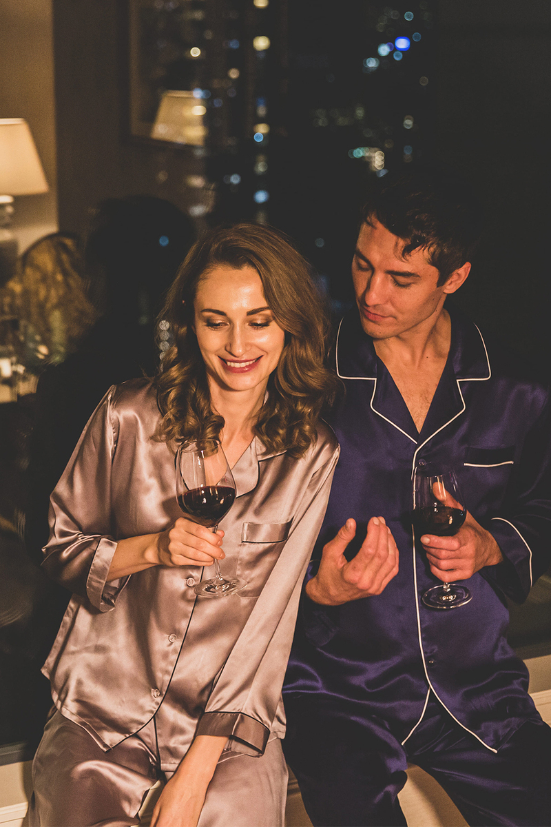 シルクパジャマ レディース 上下セット kurevy 長袖 上質19匁 シルク