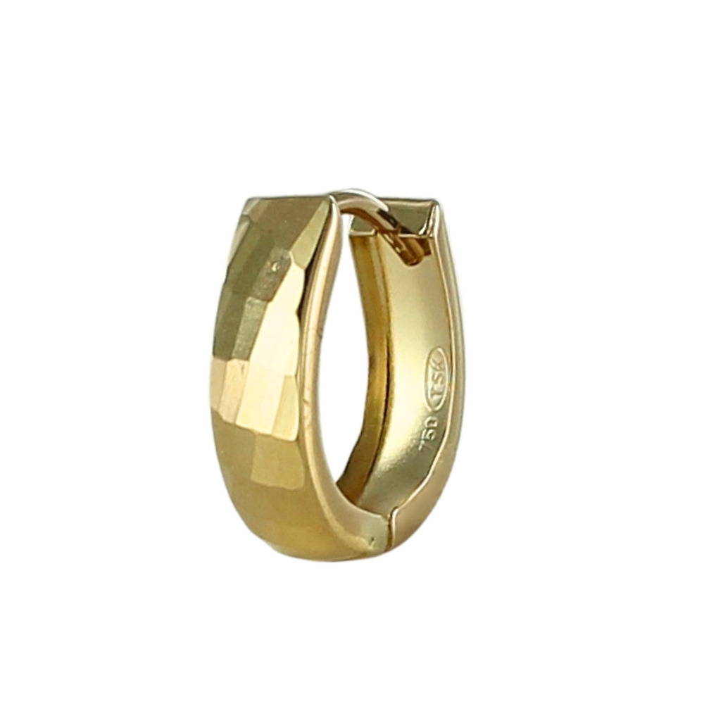 片耳ピアス K18 18金 ピアス ユニセックス メンズ レディース 馬蹄型