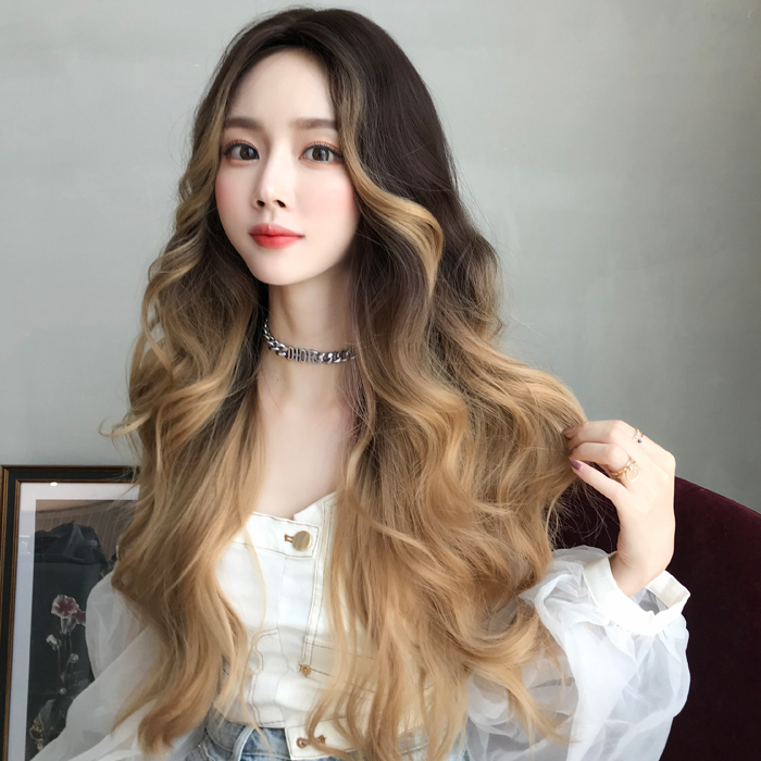 ウィッグ ロング フルウィッグ 自然 セミロング カール 大人ナチュラル