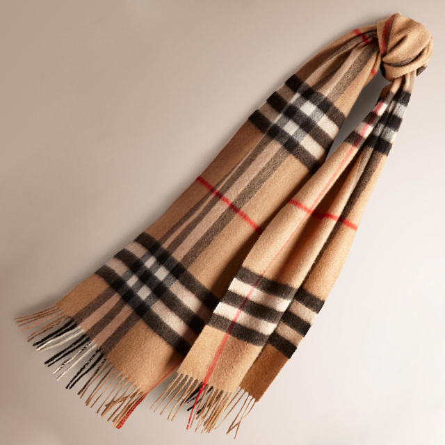 バーバリー BURBERRY マフラー チェック カシミア100％ レディース