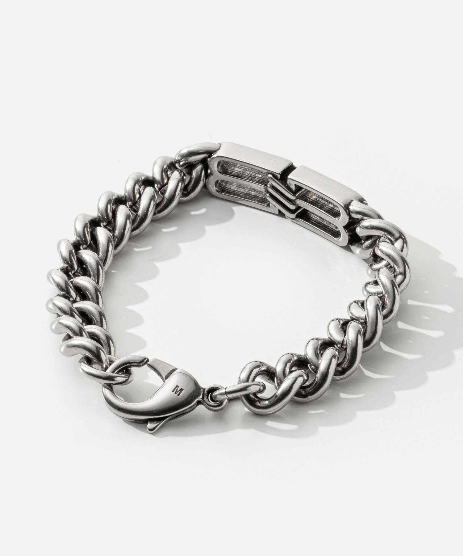 バレンシアガ BALENCIAGA BB Icon Gourmette ブレスレット 718493