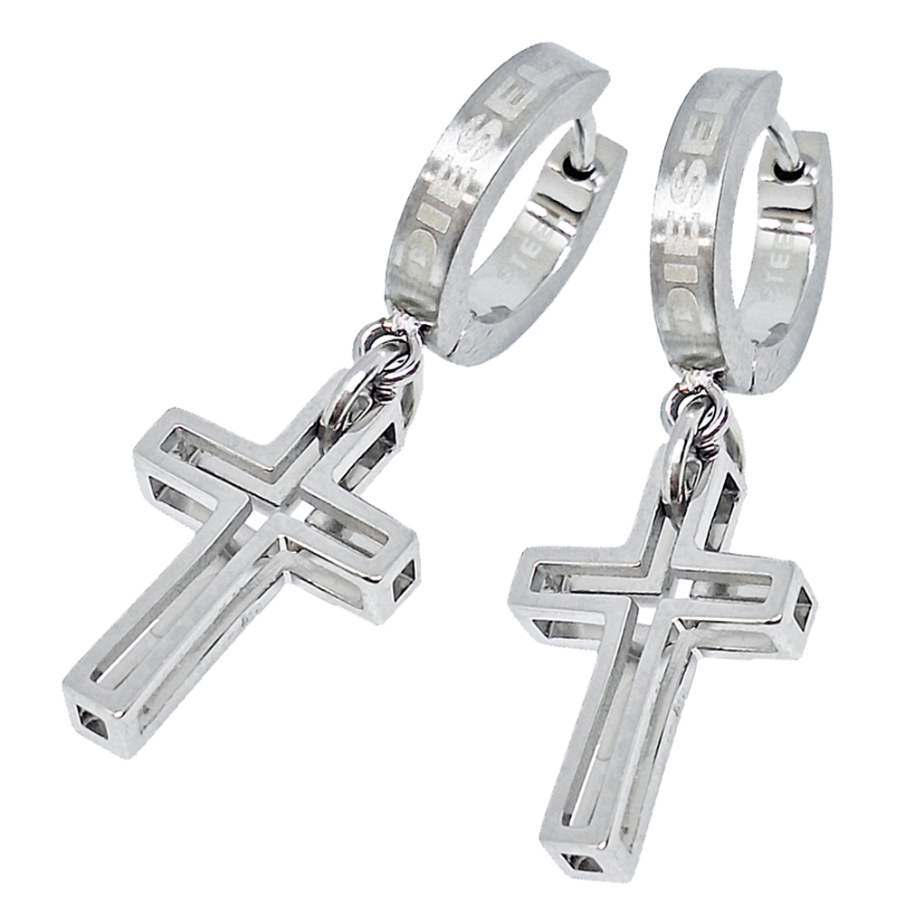 DIESEL ディーゼル メンズ 片耳用 2個セット フープピアス DX1333040