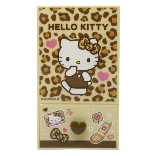 サンリオ ハローキティ スクエアペンスタンド ヒョウ柄 平成レトロ