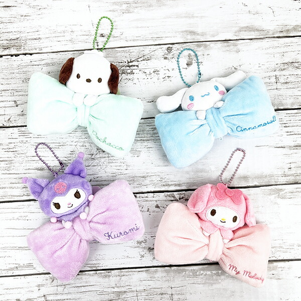 サンリオ マイメロディ リボンぬいぐるみ マスコット キーホルダー