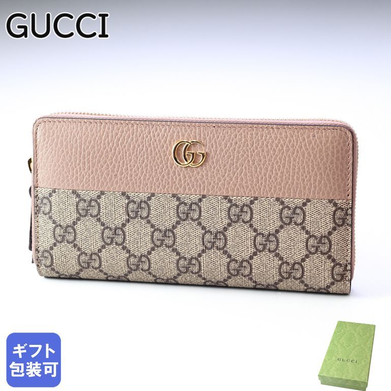 グッチ GUCCI 長財布 ラウンドファスナー レディース プチ マーモント